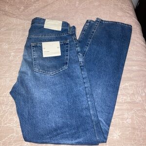 Ag Adriano Goldschmied Straight-Leg Dark Blue Jeans